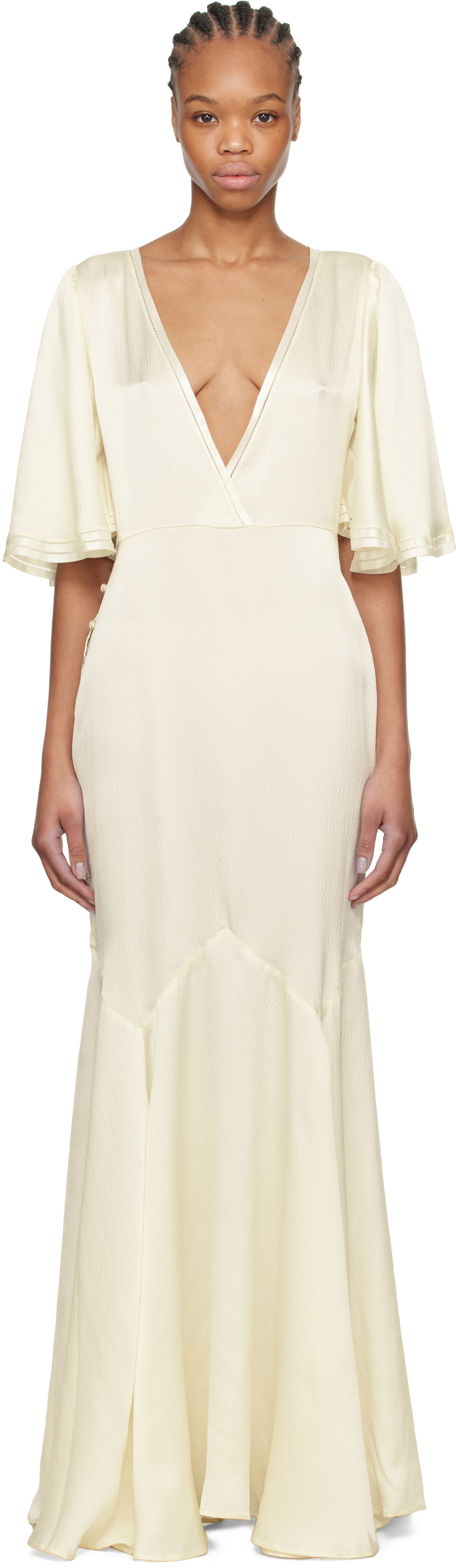 ワンピース BODE Embroidered silk blend Stadium dress Bode Embroidered Silk Blend Stadium Dress Bode