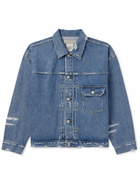 Remi Relief - Distressed Denim Jacket - Blue