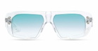 Dita Hypher-1183 - Crystal Clear / Antique Silver Sunglasses