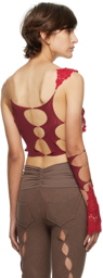 Rui Burgundy Cut Out Tank Top