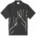 MKI Men's Floral Vacation Shirt in Black