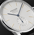 NOMOS Glashütte - At Work Orion Neomatik Automatic 39mm Stainless Steel and Leather Watch, Ref. No. 340 - White