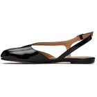 Maison Margiela Black Tabi Flat Slingback Sandals