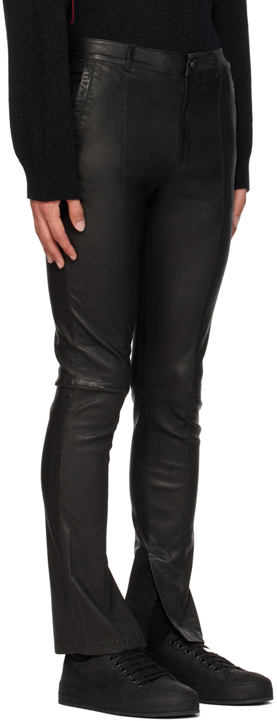 FREI-MUT Black Mask Leather Pants