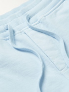 Orlebar Brown - Frederick Garment-Dyed Organic Cotton-Jersey Drawstring Shorts - Blue