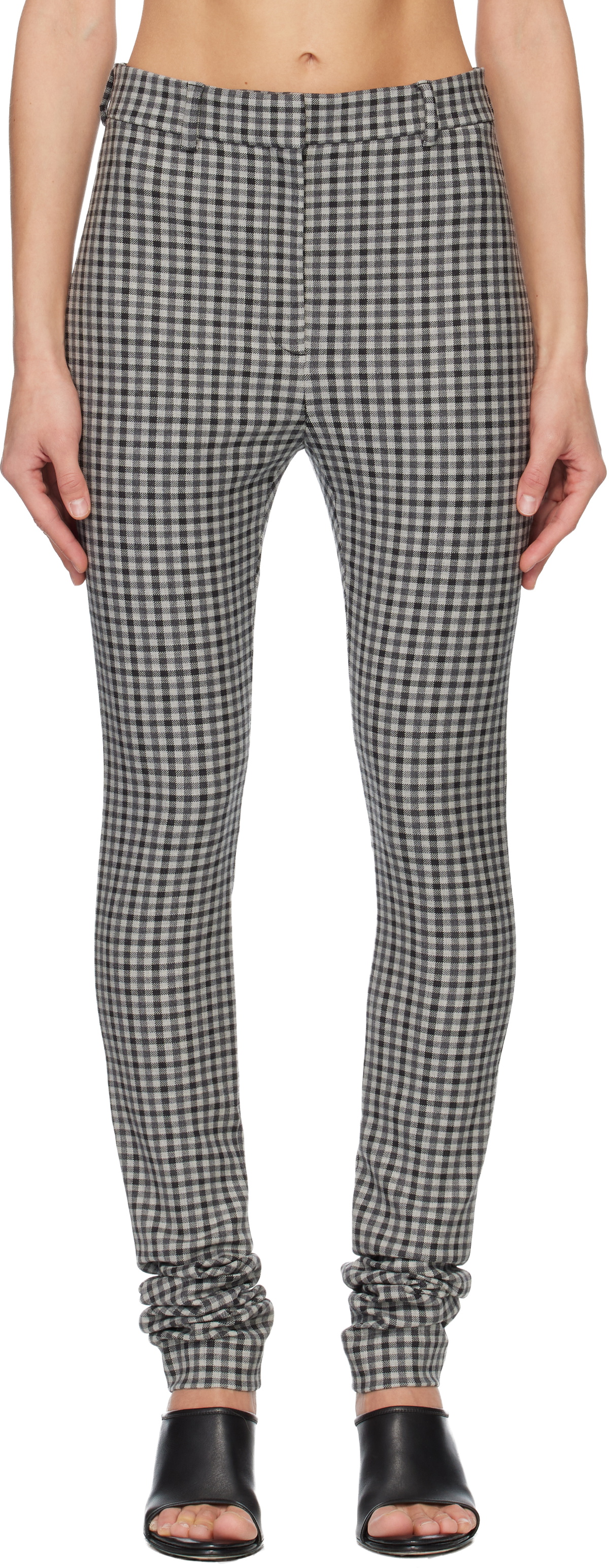 Acne Studios Gray Wool Leggings