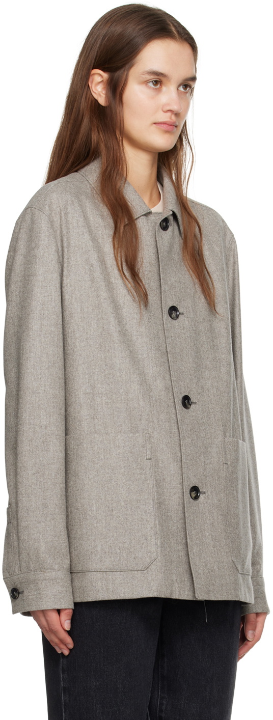ZEGNA Gray Oversized Jacket