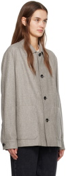 ZEGNA Gray Oversized Jacket