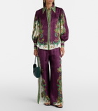 Alémais Ruthie printed wide-leg pants
