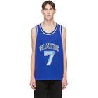 Neil Barrett Blue Slayde Tank Top