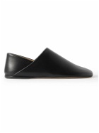 LOEWE - Toy Collapsible-Heel Leather Slippers - Black