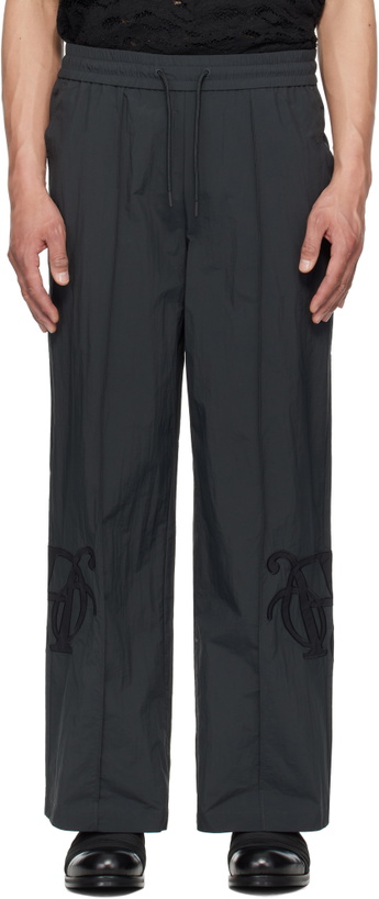 Photo: Han Kjobenhavn Black Straight-Leg Track Pants