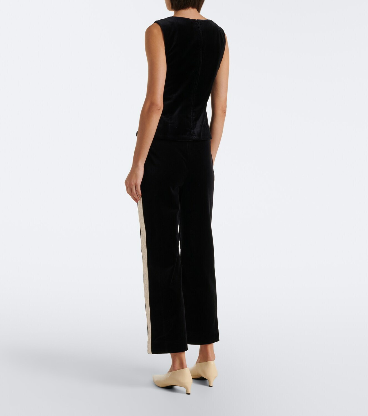 Posse Florian cotton velvet straight pants