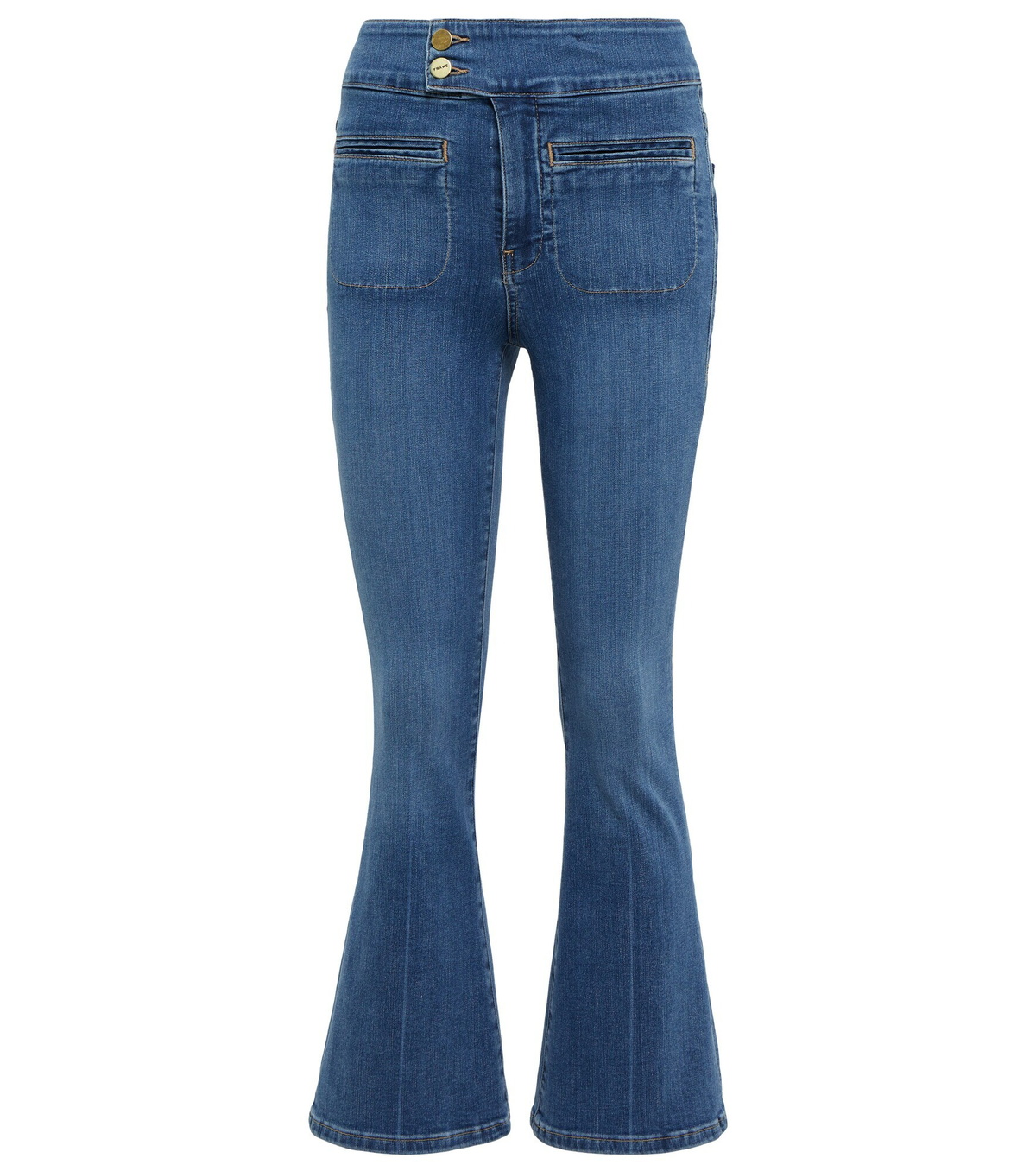 Frame - Le Hardy High-rise Flared Jeans Frame Denim