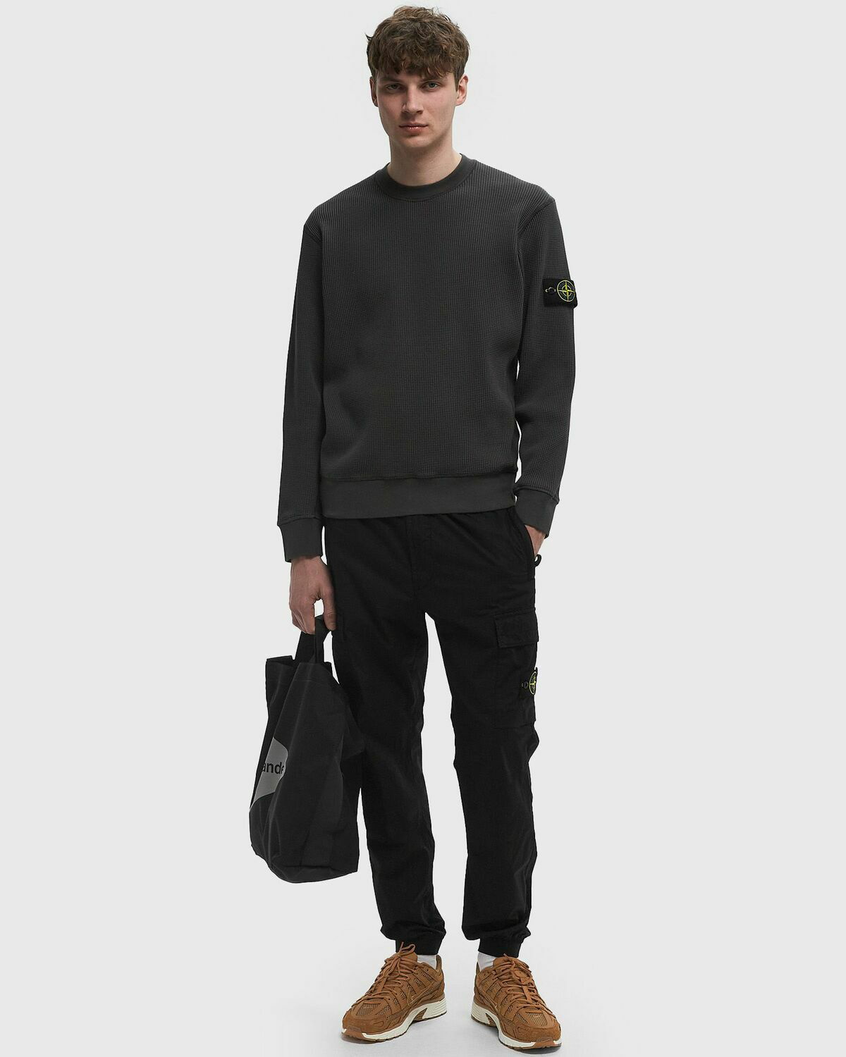 【STONE 】ORGANIC COTTON FLEECE CREWNECK SWEATSHIRT Stone Island - Cotton Fleece Sweatshirt | HBX - Globally