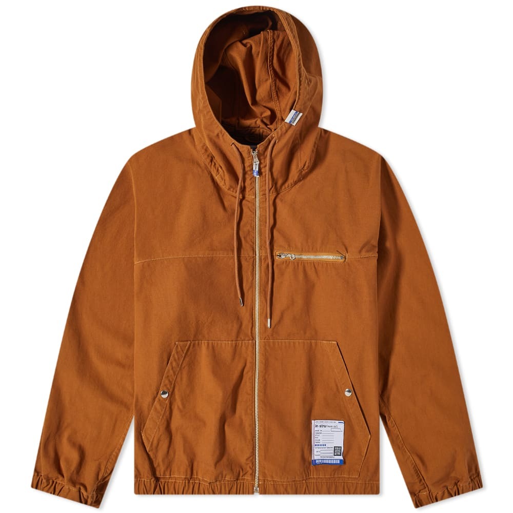 Instru(men-tal) by Mihara Men's Hooded Jacket in Brown Instru(men-tal ...