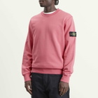 Stone Island Men's Organic Cotton Fleece Sweatshirt in Geranium