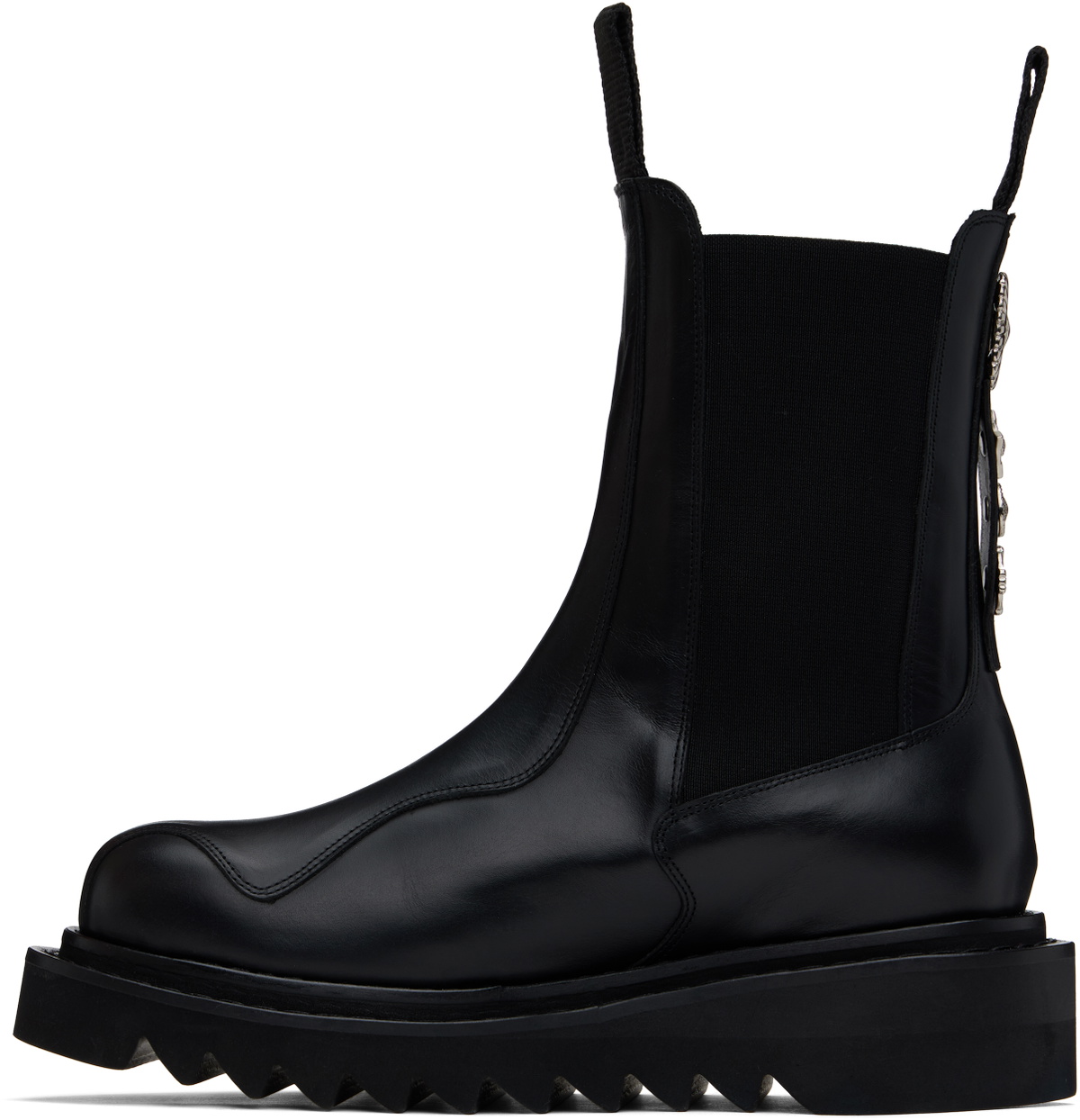 Toga Virilis SSENSE Exclusive Black Calfskin Chelsea Boots