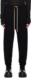 Rick Owens Black Drawstring Sweatpants