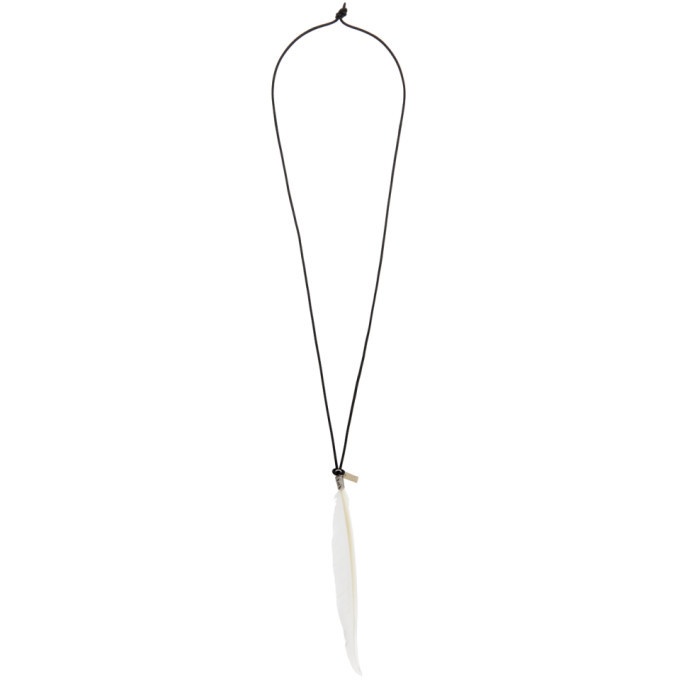 Photo: Ann Demeulemeester White Feather Necklace