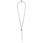 Ann Demeulemeester White Feather Necklace