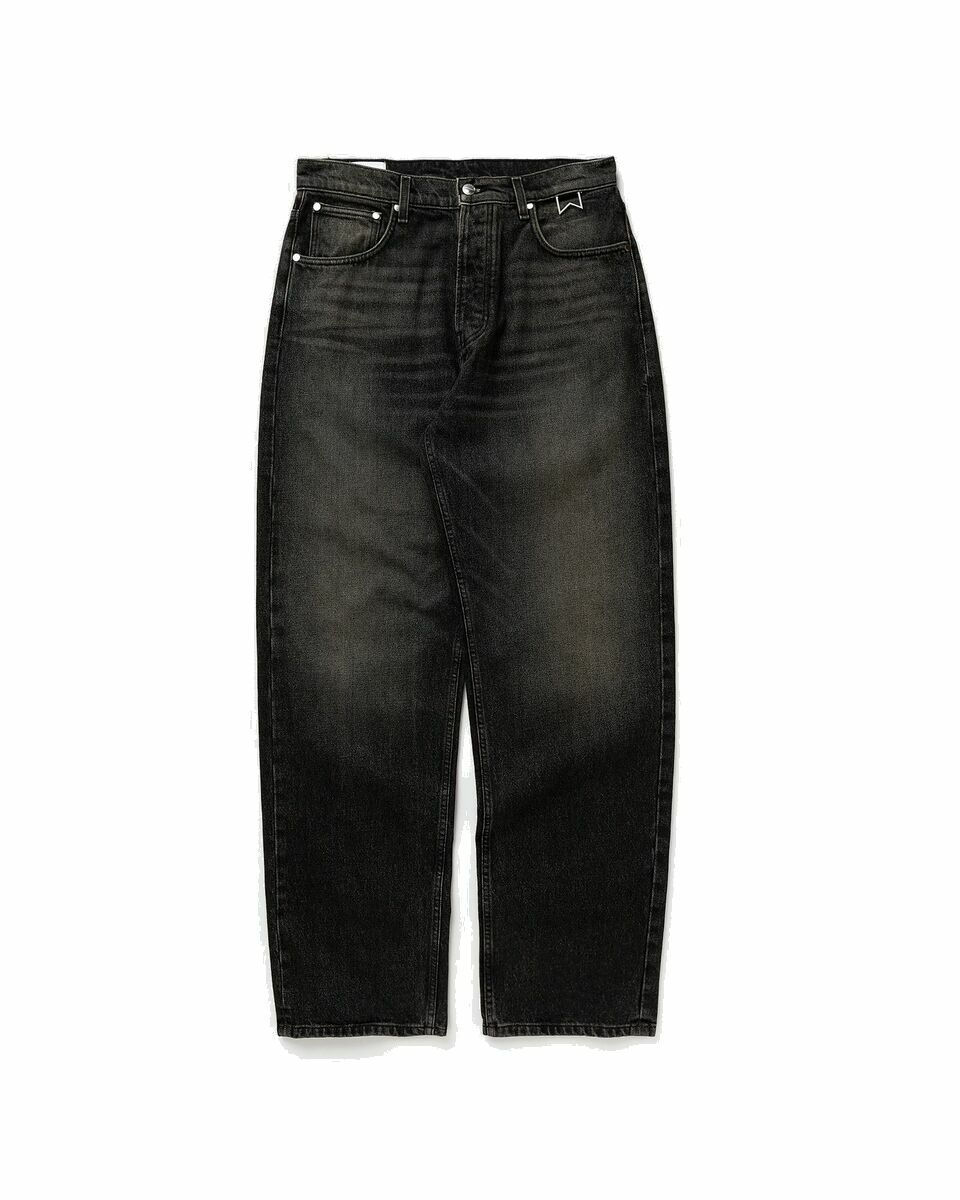 Photo: Rhude Rhude Wide Leg Denim Black - Mens - Jeans