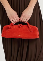 Alaïa Le Teckel Suede Clutch - Orange - One Size