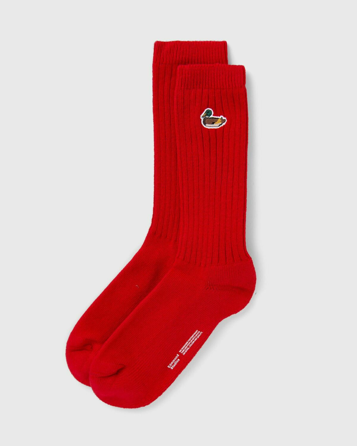 Edmmond Studios Duck Socks Red Socks