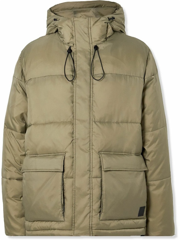 Photo: EDWIN - Nakkia Padded Quilted Ripstop Jacket - Gray