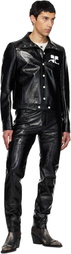 Courrèges Black Reedition Vinyl Jacket