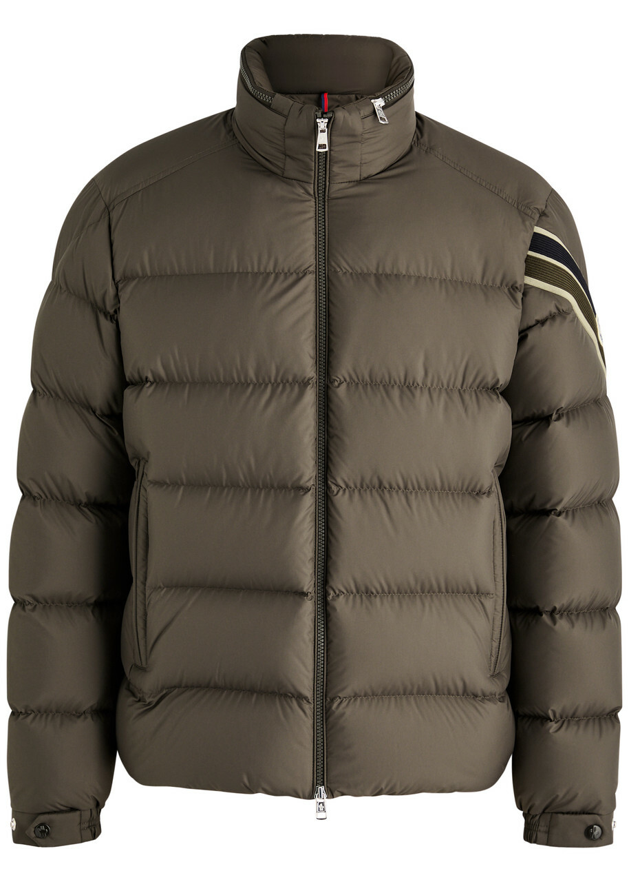 Moncler Solayan Quilted Shell Jacket Brown Moncler