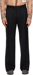 Dolce & Gabbana Black Straight-Leg Trousers