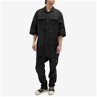 Rick Owens Men's Magnum Tommy Heavy Cotton Outershirt in Black