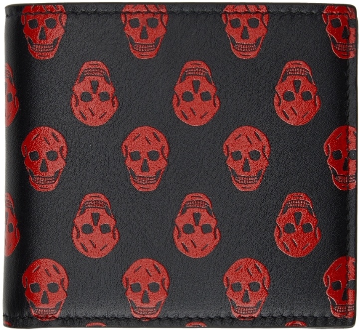 Photo: Alexander McQueen Red & Black Biker Skull Wallet
