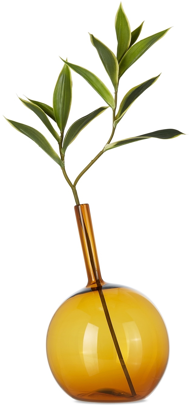 Nate Cotterman Orange Large Round Tilt Vase