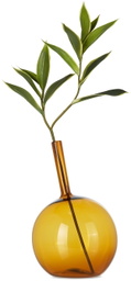 Nate Cotterman Orange Large Round Tilt Vase