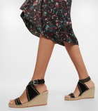 Isabel Marant - Iriane studded suede espadrille wedges
