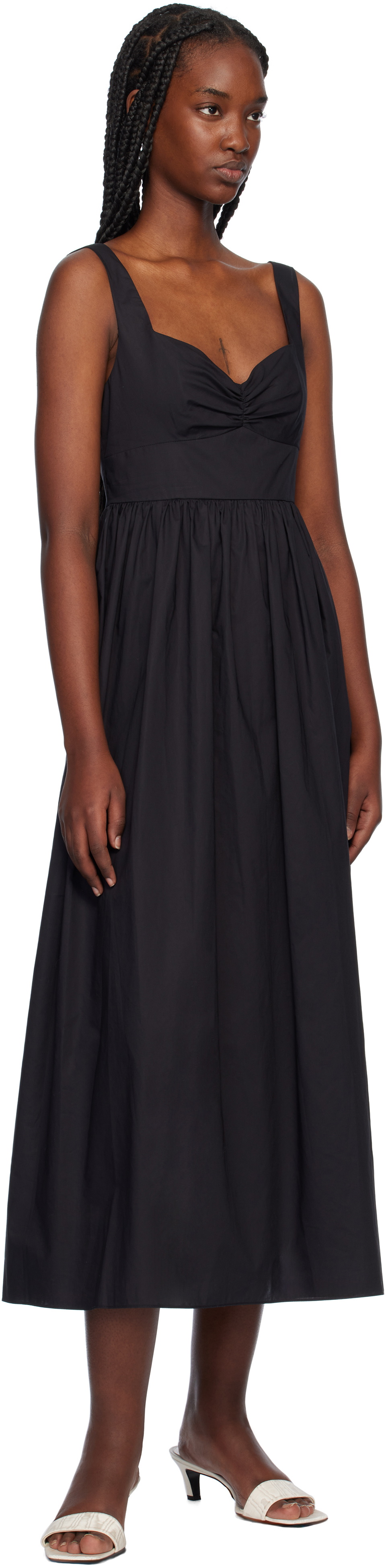 Matteau Black Bralette Midi Dress