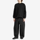 Comme des Garçons Homme Men's Mesh Pattern Crew Sweat in Black 1