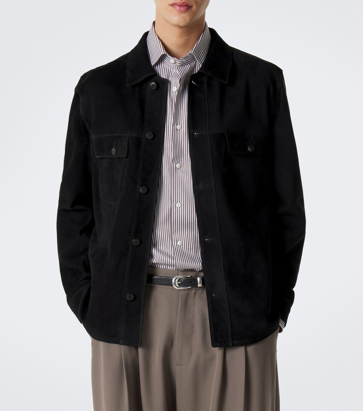 Sunspel Suede overshirt