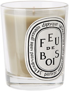 diptyque Off-White Wood Fire Candle, 190 g