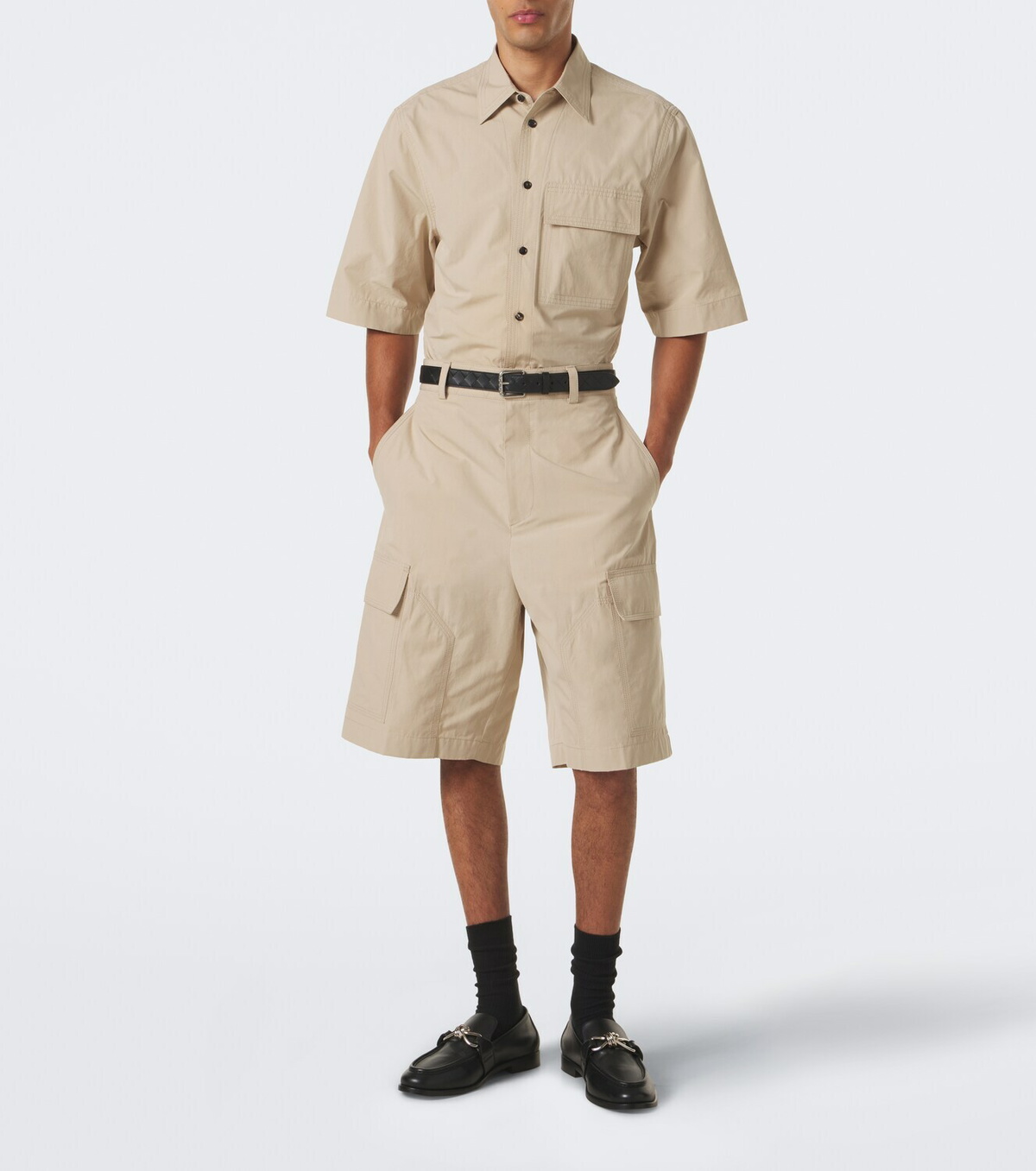 Bottega Veneta Cotton twill cargo shorts