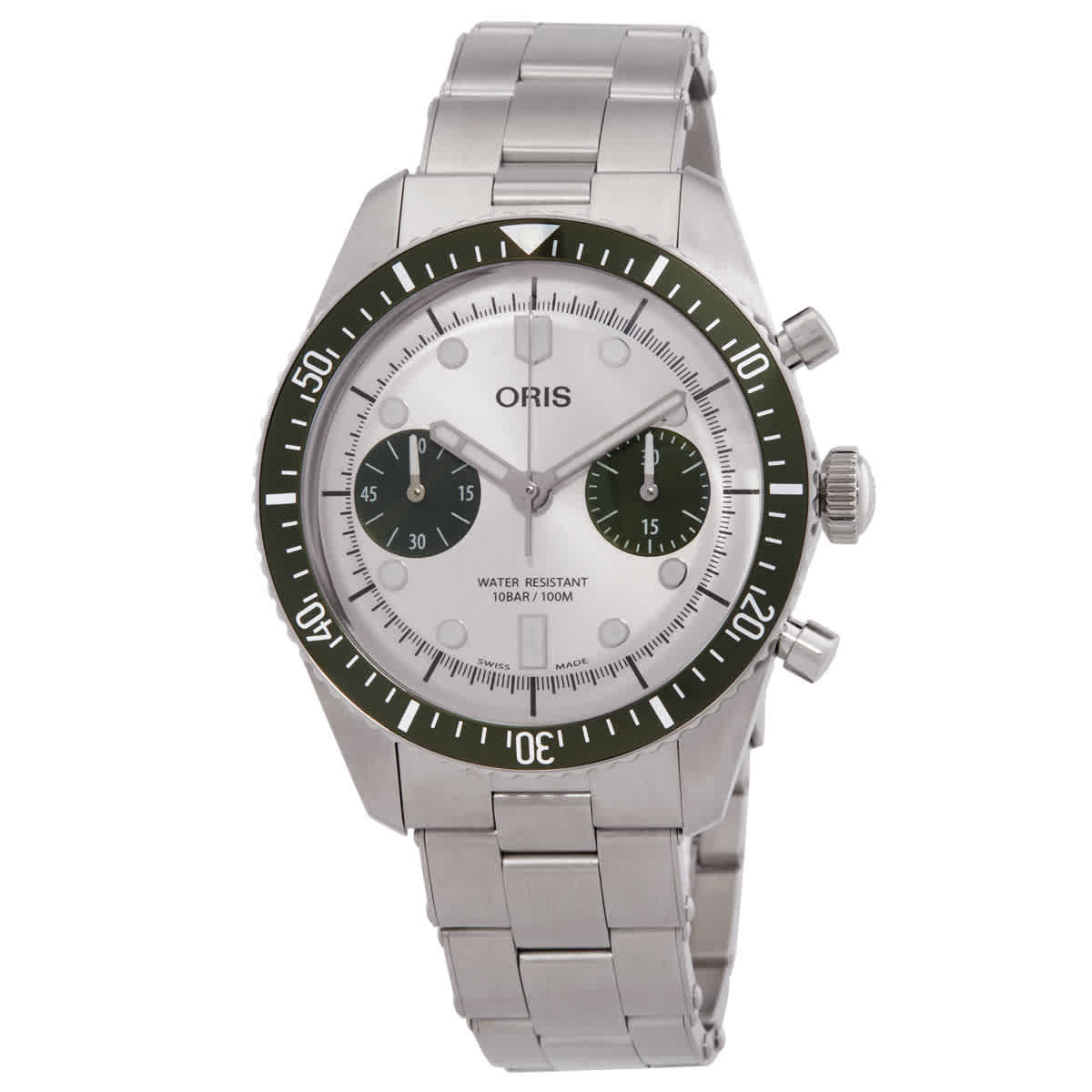 Oris Divers Sixty-Five Chronograph Automatic Silver Dial Mens Watch 01 771 7791 4051-07 8 20 18