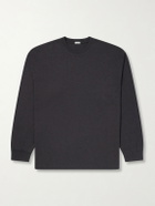 A.PRESSE - Cotton and Cashmere-Blend T-Shirt - Gray