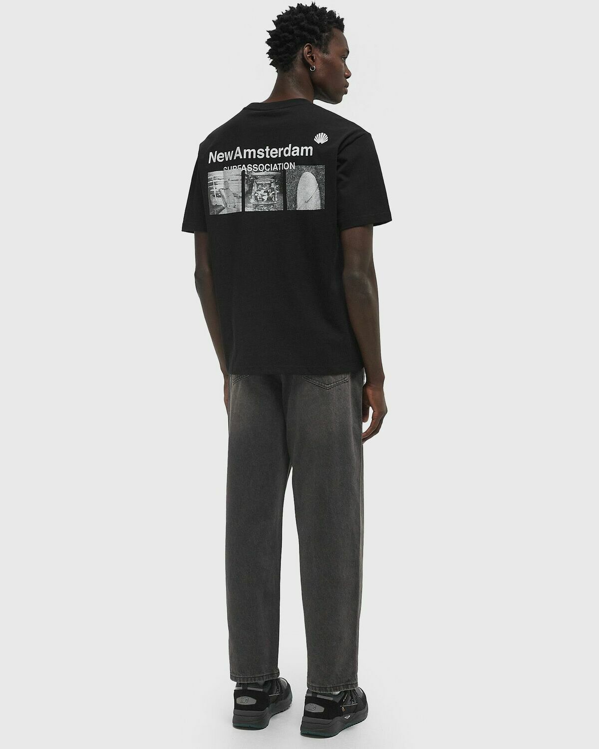 New Amsterdam PHOTO PRINT TEE pink Mens Shortsleefe