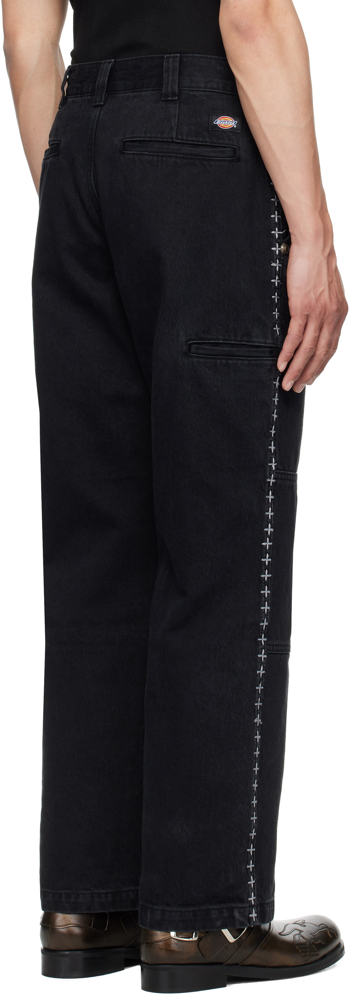【THUG CLUB×DICKIES】24fw X Stitch Pants Thug Club Black Dickies Edition X Stitch Trousers Thug Club