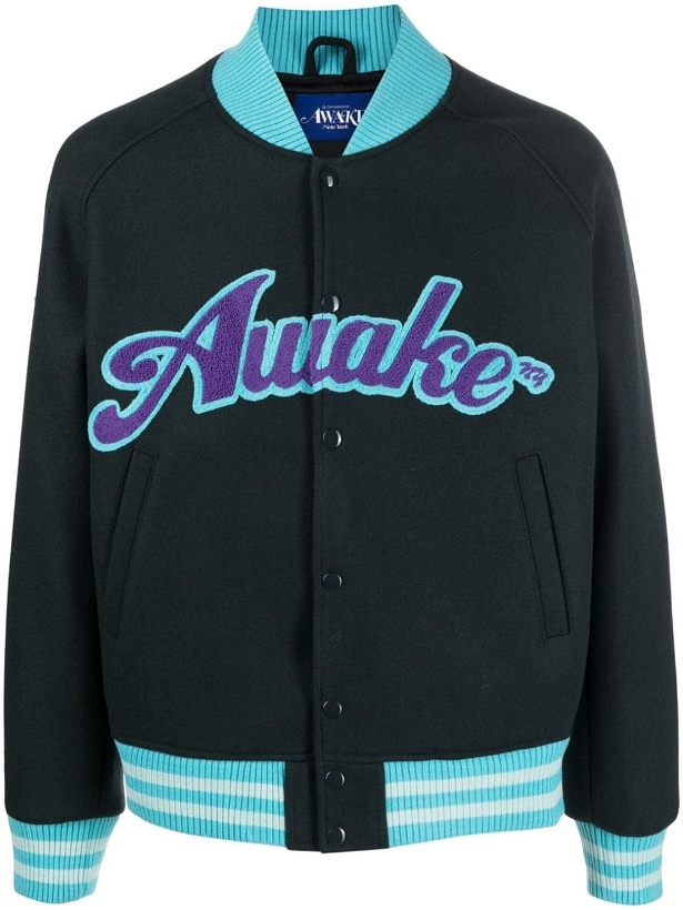 Photo: AWAKE NY - Logo Varsity Jacket