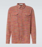 God's True Cashmere Flower space-dyed cashmere shirt
