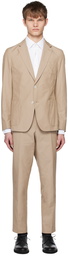 BOSS Beige Slim-Fit Suit