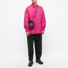 Valentino Men's Padded Nylon Overshirt in Pink Pp